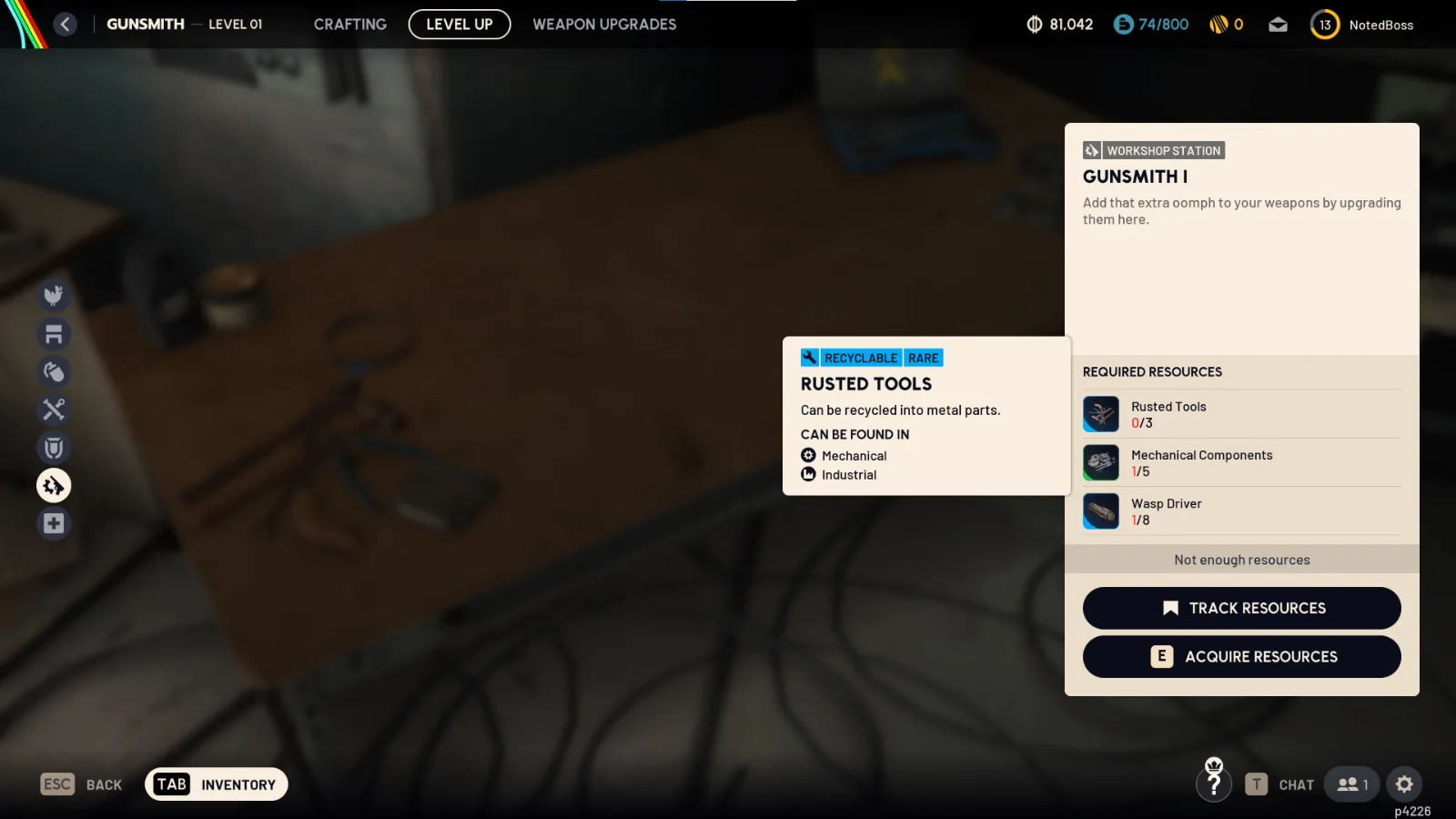 Gunsmith workshop
