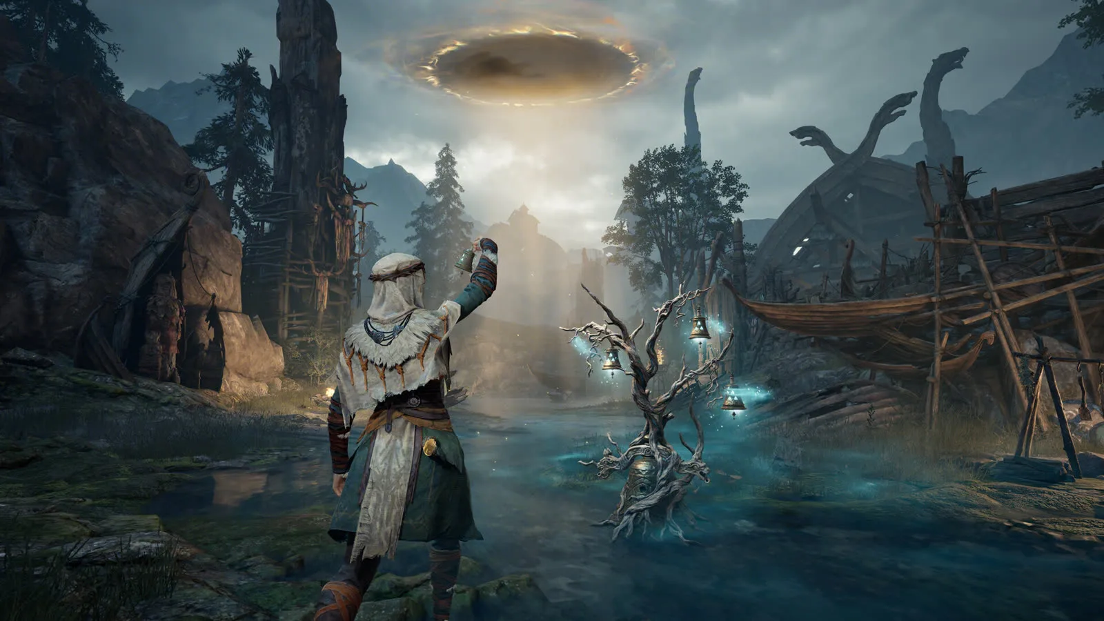 A Soul Tree extraction point mid-summon with the Soul of Return cost shown in the UI